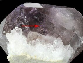 Smoky Amethyst Crystal with Enhydro Inclusion - Diamond Hill #44807