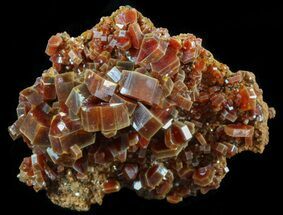 Large, Red & Brown Vanadinite Crystals - Morocco #51308