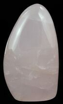 3.8" Free-Standing, Polished Rose Quartz - Crystal #52551