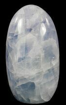 4.9" Polished, Blue Calcite Free Form - Madagascar - Crystal #54629