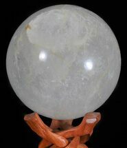 Polished Quartz Sphere - Madagascar #59696