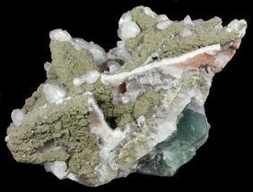 Calcite, Pyrite and Fluorite Association - Fluorescent #61220