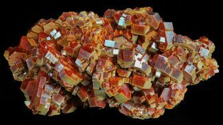 Large, Red Vanadinite Crystals on Matrix - Morocco #61106