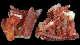 Natural Red Quartz Clusters (Wholesale Lot) - Pieces #61634