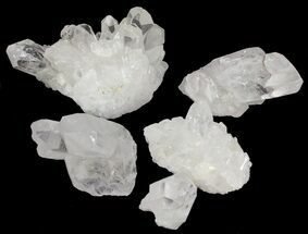 Quartz Crystals From Brazil Wholesale Flat - ~ Pieces #62056