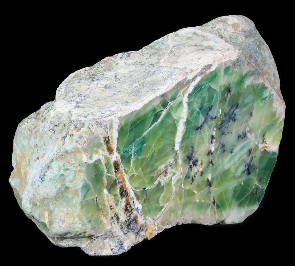 5.1" Polished GreenWhite Opal Slab Western Australia For Sale