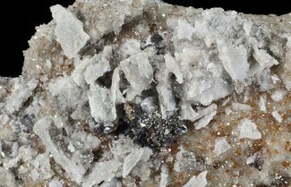 Sphalerite on Quartz and Calcite - Elmwood Mine #66311