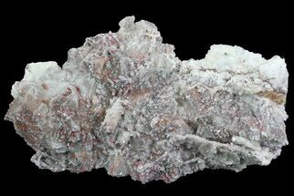 Quartz Crystal Cluster with Calcite and Pyrite - Morocco #69531