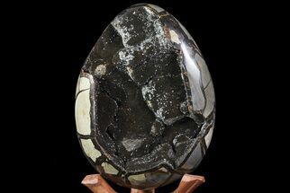 Huge, Septarian Dragon Egg Geode - Crystal Filled #71840