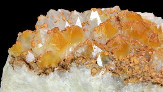 Orange Quartz Crystal Cluster - Diamond Hill, SC #81314