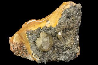 Large Cerussite Crystal On Galena - Morocco #82360