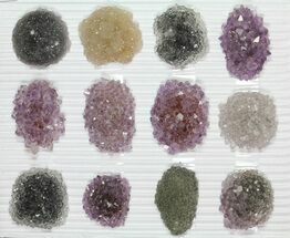 Lot: Amethyst & Quartz Rosettes - Pieces #82600