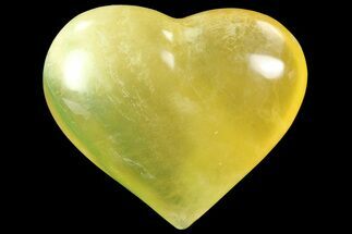 Polished Fluorite Heart - Argentina #84179