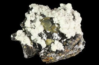 Sphalerite With Calcite, Quartz & Pyrite - Peru #84813