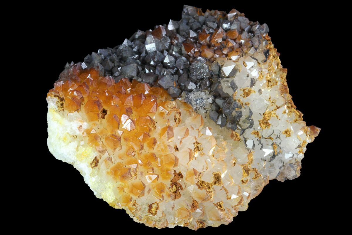 2.4" Quartz Cluster with Iron/Manganese Oxide Diamond Hill, SC For