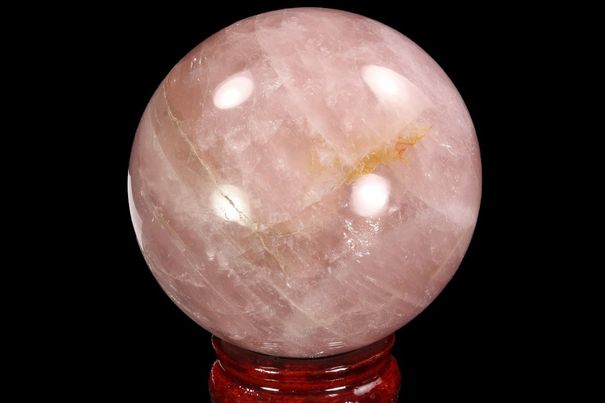 Polished Rose Quartz Sphere - Madagascar #93011