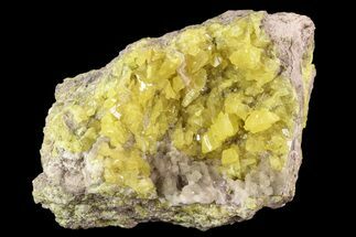 Sulfur Crystals & Strontianite - Italy #93645
