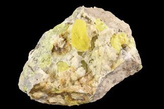 Sulfur Crystals in Matrix - Italy #93646
