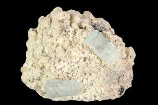 Aquamarine Crystals on Feldspar - Namibia #93690
