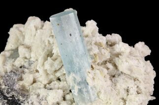 Aquamarine Crystal on Feldspar - Namibia #93694