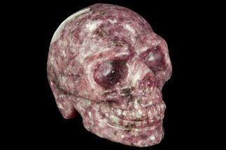 Polished, Purple Lepidolite Skull #112385
