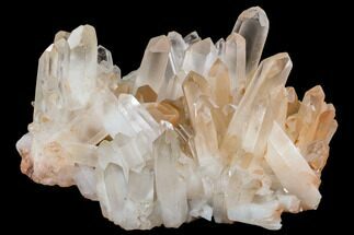 Massive, Tangerine Quartz Crystal Cluster #112833