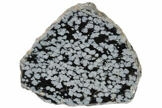 Polished Snowflake Obsidian Slab - Utah #114208