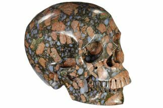 Carved, Que Sera Stone Skull #116297