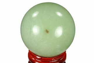 1.6" Polished Green Aventurine Sphere - China - Crystal #115998