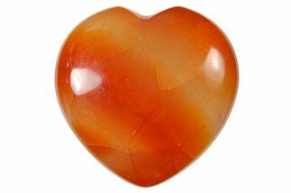 1.4" Polished Snakeskin Agate Heart - Crystal #121125
