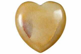 1.6" Polished "Moonstone" Heart - Crystal #121150