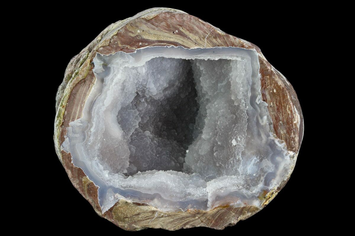 3" Crystal Filled Dugway Geode (Polished Half) (121726) For Sale