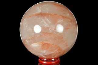 Polished Hematoid (Harlequin) Quartz Sphere - Madagascar #121622