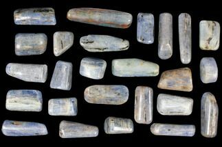 Lot: Vibrant Blue Kyanite Tumbled Stones - lb - Brazil #116249