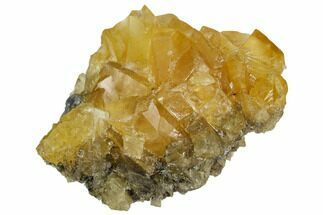 Yellow Calcite Crystal Cluster - Fluorescent! #124852