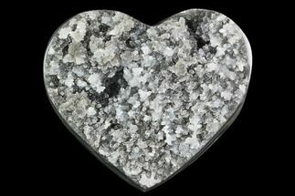 2.8" Green Quartz Heart - Uruguay - Crystal #123708