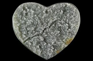 Green Quartz Crystal Heart - Uruguay #123699