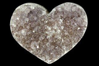 Amethyst Crystal Cluster Heart - Uruguay #128688