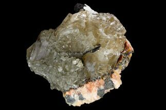 Huge Cerussite Crystal with Barite - Morocco #127379