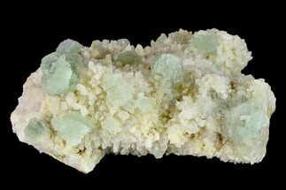 Fluorite with Manganese Inclusions on Quartz - Arizona #133668