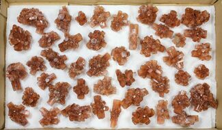 Lot: Assorted Twinned Aragonite Clusters - Pieces #134145