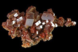 Red & Brown Vanadinite Crystal Cluster - Morocco #133728