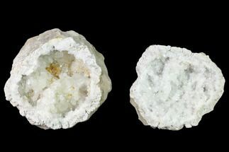 Quartz and Calcite Keokuk Geode Pair - Illinois #135662