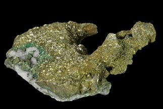 Marcasite Crystal Cluster on Druzy Quartz - Morocco #137145