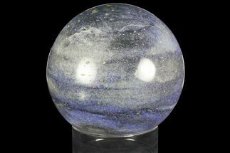 Large, Polished Dumortierite Sphere - Madagascar #140965