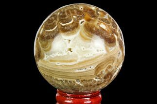 Polished Chocolate Calcite Sphere - Pakistan #149512