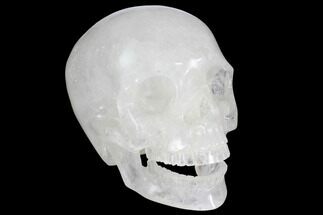 5" Realistic, Polished Quartz Crystal Skull -  - Crystal #150849