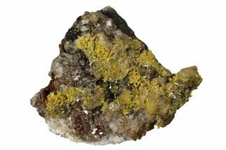 Mimetite Crystal Clusters on Calcite - Mexico #157085