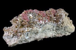Roselite and Calcite Crystal Association - Morocco #159438