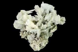 Bladed Barite Crystal Cluster with Marcasite - Morocco #160136